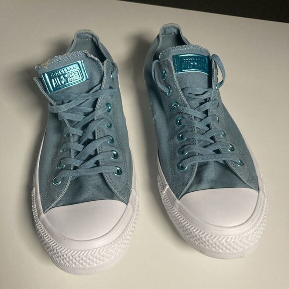 Converse All Star Low Top Celestial Teal Sneakers (Men Size 13/W 15) Shoes - Picture 3 of 7